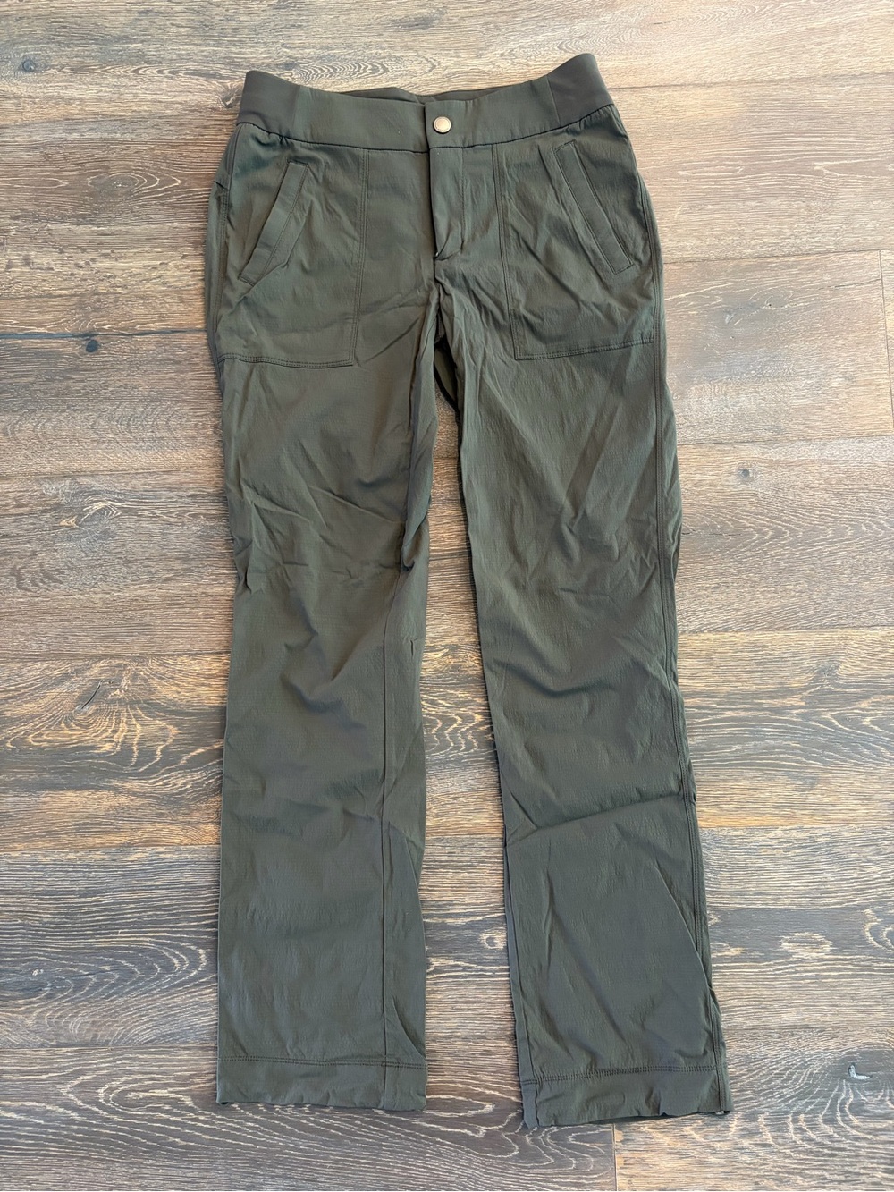 Athleta Olive Green Women's Trekkie Straight Leg Hike Pants